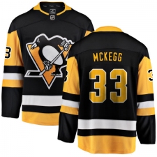 Youth Pittsburgh Penguins #33 Greg McKegg Fanatics Branded Black Home Breakaway NHL Jersey