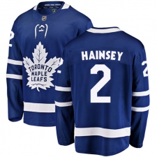Men's Toronto Maple Leafs #2 Ron Hainsey Fanatics Branded Royal Blue Home Breakaway NHL Jersey