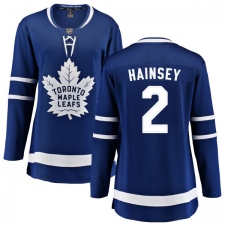 Women's Toronto Maple Leafs #2 Ron Hainsey Fanatics Branded Royal Blue Home Breakaway NHL Jersey