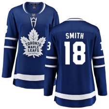 Women's Toronto Maple Leafs #18 Ben Smith Fanatics Branded Royal Blue Home Breakaway NHL Jersey