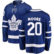 Youth Toronto Maple Leafs #20 Dominic Moore Fanatics Branded Royal Blue Home Breakaway NHL Jersey