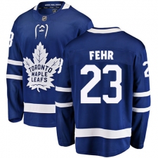 Men's Toronto Maple Leafs #23 Eric Fehr Fanatics Branded Royal Blue Home Breakaway NHL Jersey