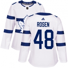 Women's Adidas Toronto Maple Leafs #48 Calle Rosen Authentic White 2018 Stadium Series NHL Jersey