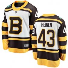 Men's Boston Bruins #43 Danton Heinen White 2019 Winter Classic Fanatics Branded Breakaway NHL Jersey