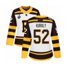 Women's Boston Bruins #52 Sean Kuraly Authentic White Winter Classic 2019 Stanley Cup Final Bound Hockey Jersey