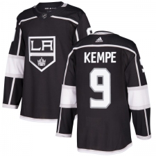 Men's Adidas Los Angeles Kings #9 Adrian Kempe Authentic Black Home NHL Jersey