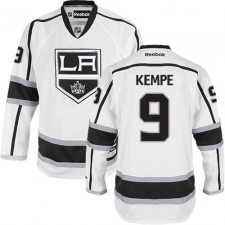 Men's Reebok Los Angeles Kings #9 Adrian Kempe Authentic White Away NHL Jersey
