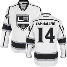 Men's Reebok Los Angeles Kings #14 Mike Cammalleri Authentic White Away NHL Jersey