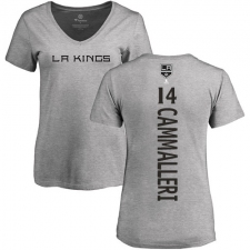 NHL Women's Adidas Los Angeles Kings #14 Mike Cammalleri Ash Backer T-Shirt