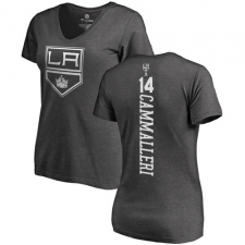 NHL Women's Adidas Los Angeles Kings #14 Mike Cammalleri Charcoal One Color Backer T-Shirt