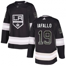 Men's Adidas Los Angeles Kings #19 Alex Iafallo Authentic Black Drift Fashion NHL Jersey