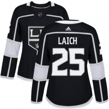Women's Adidas Los Angeles Kings #25 Brooks Laich Authentic Black Home NHL Jersey