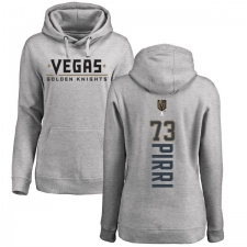 NHL Women's Adidas Vegas Golden Knights #73 Brandon Pirri Gray Backer Pullover Hoodie