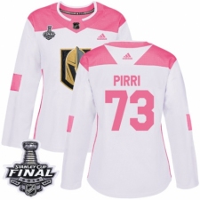 Women's Adidas Vegas Golden Knights #73 Brandon Pirri Authentic White/Pink Fashion 2018 Stanley Cup Final NHL Jersey