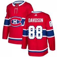 Youth Adidas Montreal Canadiens #88 Brandon Davidson Premier Red Home NHL Jersey