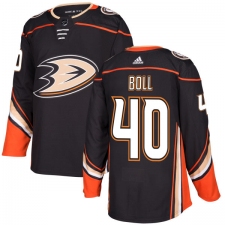 Men's Adidas Anaheim Ducks #40 Jared Boll Authentic Black Home NHL Jersey