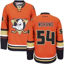 Men's Reebok Anaheim Ducks #54 Antoine Morand Authentic Orange Third NHL Jersey
