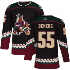 Men's Adidas Arizona Coyotes #55 Jason Demers Premier Black Alternate NHL Jersey