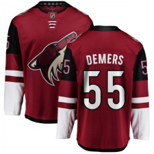 Men's Arizona Coyotes #55 Jason Demers Fanatics Branded Burgundy Red Home Breakaway NHL Jersey