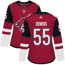 Women's Adidas Arizona Coyotes #55 Jason Demers Premier Burgundy Red Home NHL Jersey