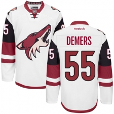 Women's Reebok Arizona Coyotes #55 Jason Demers Authentic White Away NHL Jersey
