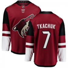 Men's Arizona Coyotes #7 Keith Tkachuk Fanatics Branded Burgundy Red Home Breakaway NHL Jersey