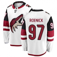 Men's Arizona Coyotes #97 Jeremy Roenick Authentic White Away Fanatics Branded Breakaway NHL Jersey