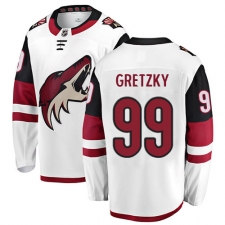 Men's Arizona Coyotes #99 Wayne Gretzky Fanatics Branded White Away Breakaway NHL Jersey