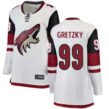 Women's Arizona Coyotes #99 Wayne Gretzky Authentic White Away Fanatics Branded Breakaway NHL Jersey
