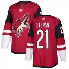 Youth Adidas Arizona Coyotes #21 Derek Stepan Premier Burgundy Red Home NHL Jersey