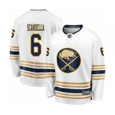 Men's Buffalo Sabres #6 Marco Scandella Fanatics Branded White 50th Season Breakaway Hockey Jersey
