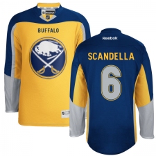 Men's Reebok Buffalo Sabres #6 Marco Scandella Authentic Gold New Third NHL Jersey
