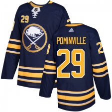 Men's Adidas Buffalo Sabres #29 Jason Pominville Premier Navy Blue Home NHL Jersey
