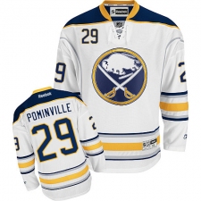 Youth Reebok Buffalo Sabres #29 Jason Pominville Authentic White Away NHL Jersey