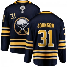 Youth Buffalo Sabres #31 Chad Johnson Fanatics Branded Navy Blue Home Breakaway NHL Jersey
