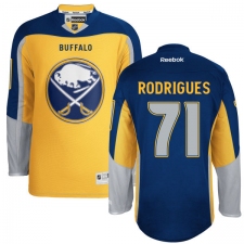 Men's Reebok Buffalo Sabres #71 Evan Rodrigues Authentic Gold New Third NHL Jersey