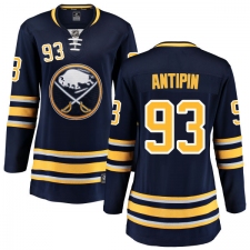 Women's Buffalo Sabres #93 Victor Antipin Fanatics Branded Navy Blue Home Breakaway NHL Jersey