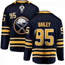 Men's Buffalo Sabres #95 Justin Bailey Fanatics Branded Navy Blue Home Breakaway NHL Jersey