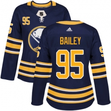Women's Adidas Buffalo Sabres #95 Justin Bailey Premier Navy Blue Home NHL Jersey