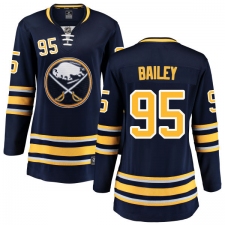 Women's Buffalo Sabres #95 Justin Bailey Fanatics Branded Navy Blue Home Breakaway NHL Jersey