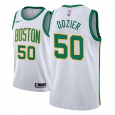 Men NBA 2018-19 Boston Celtics #50 P J Dozier City Edition White Jersey