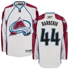 Women's Reebok Colorado Avalanche #44 Mark Barberio Authentic White Away NHL Jersey