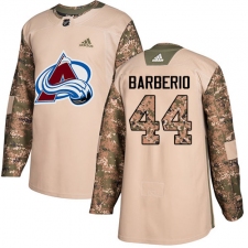 Youth Adidas Colorado Avalanche #44 Mark Barberio Authentic Camo Veterans Day Practice NHL Jersey