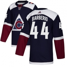 Youth Adidas Colorado Avalanche #44 Mark Barberio Authentic Navy Blue Alternate NHL Jersey