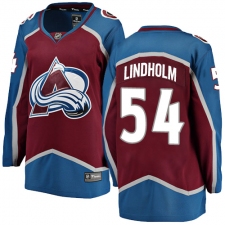Women's Colorado Avalanche #54 Anton Lindholm Fanatics Branded Maroon Home Breakaway NHL Jersey