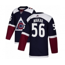 Men's Adidas Colorado Avalanche #56 Cale Makar Premier Navy Blue Alternate NHL Jersey