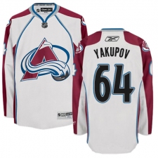 Youth Reebok Colorado Avalanche #64 Nail Yakupov Authentic White Away NHL Jersey
