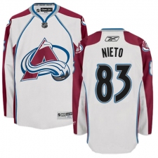 Men's Reebok Colorado Avalanche #83 Matt Nieto Authentic White Away NHL Jersey