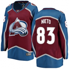 Women's Colorado Avalanche #83 Matt Nieto Fanatics Branded Maroon Home Breakaway NHL Jersey