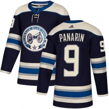 Men's Adidas Columbus Blue Jackets #9 Artemi Panarin Authentic Navy Blue Alternate NHL Jersey